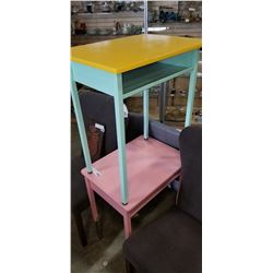 2 VINTAGE SCHOOL DESKS