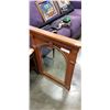 Image 1 : CARVED MAHOGANY FRAMED BEVELLED MIRROR