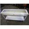Image 2 : MODERN WHITE GLASS TOP SOFA TABLE