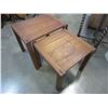 Image 2 : 2 TEAK NESTING TABLES