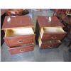 Image 2 : PAIR OF MAHOGANY NIGHT STANDS