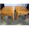 Image 1 : PAIR OF 1 DRAWER PALLISAR ENDTABLES