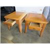 Image 2 : PAIR OF 1 DRAWER PALLISAR ENDTABLES