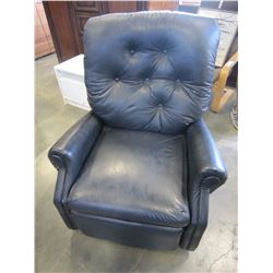 BLACK LEATHER RECLINER