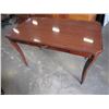 Image 1 : MAHOGANY ROLLING 1 DRAWER TABLE