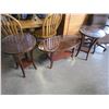 Image 2 : 3PC GLASS TOP MAHOGANY COFFEE TABLE SET