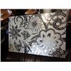 Image 1 : MODERN WALL HANGING, APPROX 3X4 FOOT MOSAIC MIRROR AND SHELL ART