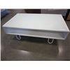 Image 1 : MODERN WHITE GLASSTOP COFFEE TABLE