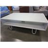 Image 2 : MODERN WHITE GLASSTOP COFFEE TABLE