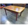 Image 1 : ANTIQUE PINE FARMHOUSE COFFEE TABLE W/ DRAWER