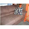 Image 2 : BROWN UPHOLSTERED SOFA