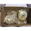 Image 1 : WESTCLOX MID CENTURY WALL CLOCK AND GLASSWARE