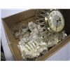 Image 2 : WESTCLOX MID CENTURY WALL CLOCK AND GLASSWARE