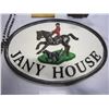 Image 2 : CAST IRON HORSE SIGN, HERCULES CATHOLIC BOOK, AND PRAYER BEADS