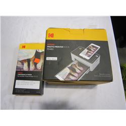 KODAK PHOTO PRINTER DOCK AND KODAK CARTRIDGE AND PAPER