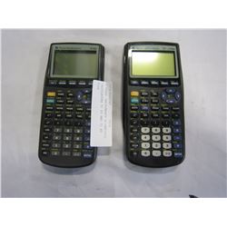 2 TEXAS INSTRUMENTS SCIENTIFIC CALCULATORS TI 83 AND TI 83 PLUS