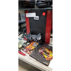 PS3 CONSOLE, CONTROLLERS AND GAMES