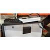 Image 2 : PLASTIC FILE DRAWER, ELECTRONICS, KEYBOARD, BOX MUSIC CDS, AND CD RACK