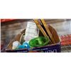 Image 3 : 2 BOXES OF ESTATE GOODS, BRASS, GLASS WARE, AND COLLECTIBLES