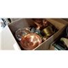 Image 2 : BOX OF COPPER WARE