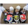 Image 1 : 10 HOCKEY NHL COLLECTABLES, 4 BOBBLE HEADS RARE CANUCKS ED JOVANOVSKI 4 HELMETS, T ESPOSITO FIGURE P