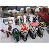 Image 2 : 10 HOCKEY NHL COLLECTABLES, 4 BOBBLE HEADS RARE CANUCKS ED JOVANOVSKI 4 HELMETS, T ESPOSITO FIGURE P