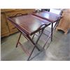 Image 1 : 2 TV TRAYS AND STANDS