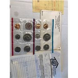 1972 P D US Mint Set in Original Packages