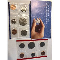 1991 P D US Mint Set no Original Package