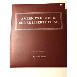 American Silver Liberty Coins Binder with Sheets Like New