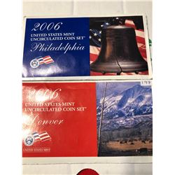 2006 P D US Mint Set in Original Packages