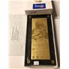 Image 1 : Extremely Rare Limited Edtion 667 of 2500 Gold Super Bowl II Ticket in Original Box