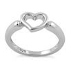 Image 1 : RING - NEW Sterling Silver Heart Ring - SZ 8
