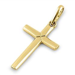 *** FEATURE ITEM *** NEW PENDANT - SOLD 14K YELLOW GOLD CROSS DESIGNED PENDANT - INCLUDES CERTIFICAT