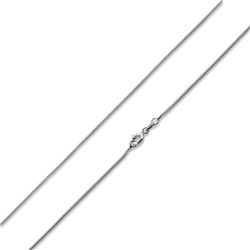 CHAIN - NEW Sterling Silver 18" Italian Box Chain Necklace 0.7 MM