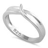 Image 1 : RING - NEW Sterling Silver Ribbon Ring - SZ 7