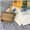 Image 2 : VINTAGE BUTTER LOT (PRESS, PAPERS, BOXES)