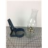 Image 3 : COAL OIL LAMP (W/TIN WALL MOUNT)