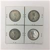 Image 2 : LOT OF 4 CANADIAN 50 CENT PIECES (SILVER) *1960*