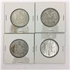 Image 1 : LOT OF 4 CANADIAN 50 CENT PIECES (SILVER) *1961*