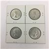 Image 2 : LOT OF 4 CANADIAN 50 CENT PIECES (SILVER) *1961*