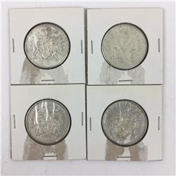 LOT OF 4 CANADIAN 50 CENT PIECES (SILVER) *1963*
