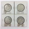 Image 1 : LOT OF 4 CANADIAN 50 CENT PIECES (SILVER) *1963*