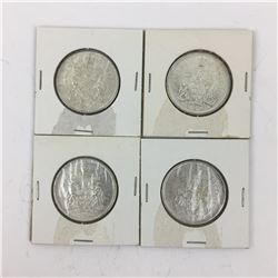 LOT OF 4 CANADIAN 50 CENT PIECES (SILVER) *1965*