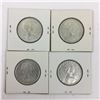 Image 2 : LOT OF 4 CANADIAN 50 CENT PIECES (SILVER) *1965*