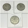 Image 2 : LOT OF 3 USA 50 CENT PIECES (SILVER) *1946-50-51*