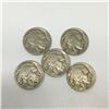 Image 1 : LOT OF 5 BUFFALO NICKELS (USA) *1930-34-35-36-37*
