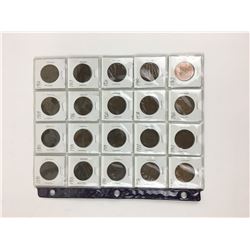 PAGE LOT OF BRITISH PENNIES (VARIOUS DATES BETWEEN 1891-1967)