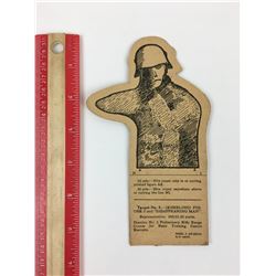 ORIGINAL ALLIED GERMAN SOLDIER PAPER MILITARY TRAINING TARGET (WWII)