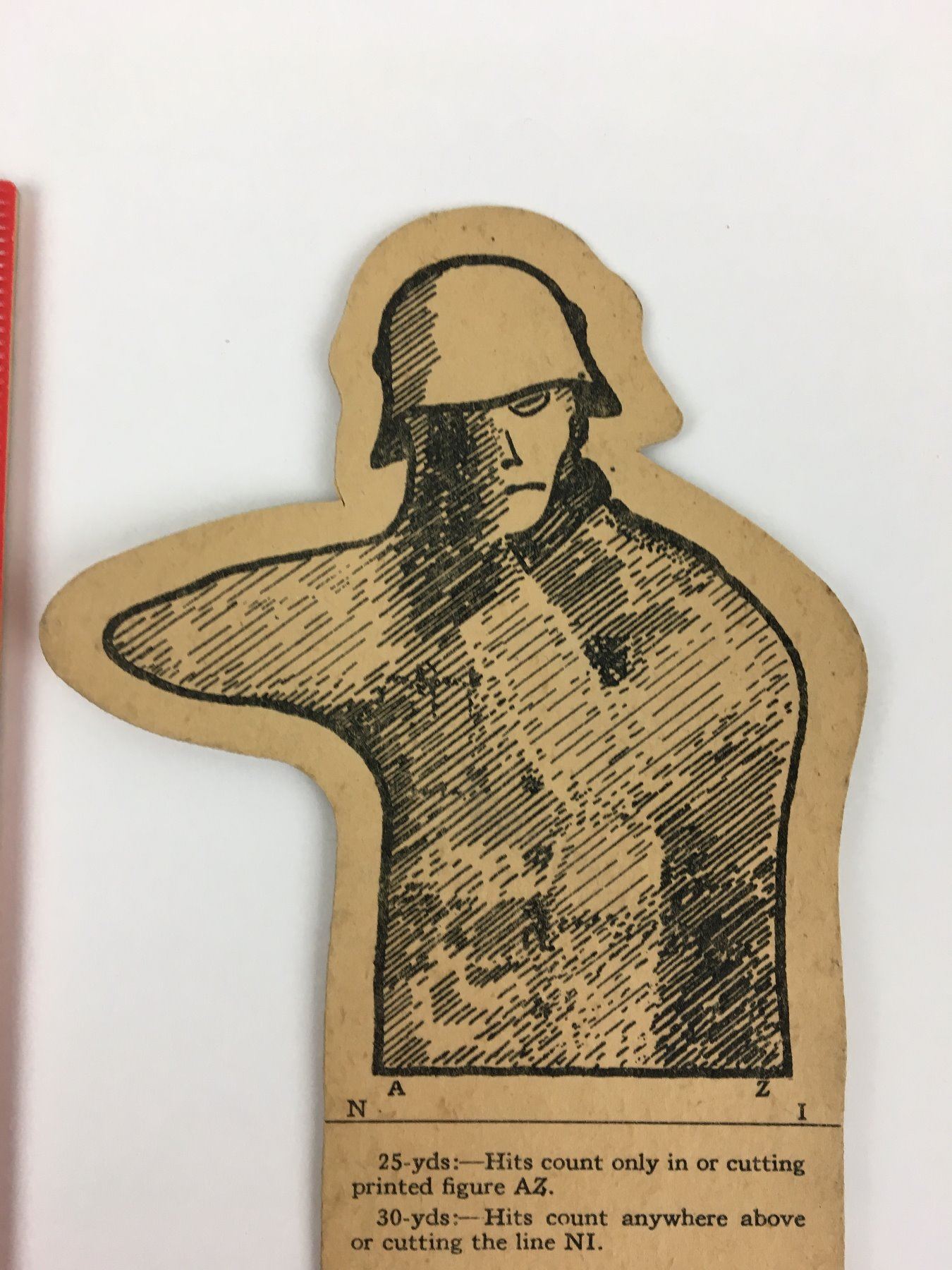 ORIGINAL ALLIED GERMAN SOLDIER PAPER MILITARY TRAINING TARGET (WWII ...